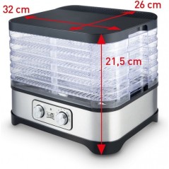 "FRITEL Family Food Dehydrator Silver/Gray - Preserve Freshness & Flavor with Style!"